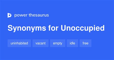 unoccupied synonym